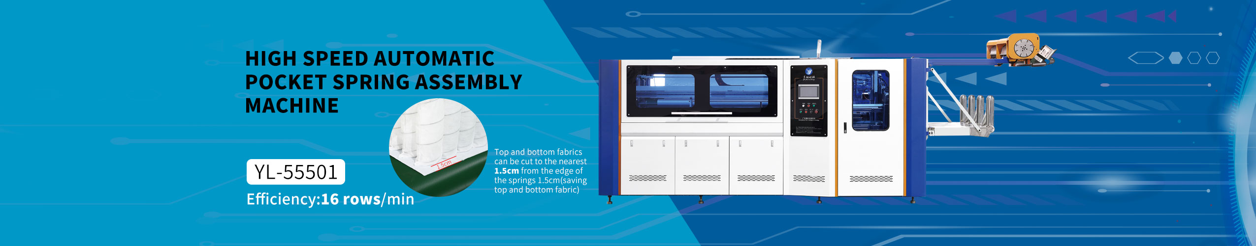 Hochgeschwindige automatische Taschenfeder -Montagemaschine